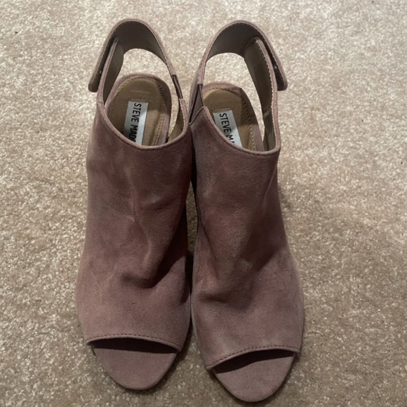 Steve Madden Block Heel Shoe Mauve - Picture 1 of 3